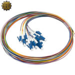 پیگتیل فیبرنوری  LC/UPC SX SM 0.9mm 1.5M 12Colour