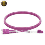 پچ کورد فیبر نوری SC/UPC-LC/UPC, MM, OM4, 50/125 Duplex