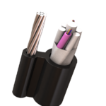 کابل نوری خشک مهاردار هوایی تک روکشه (OSSC)