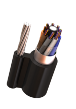 کابل نوری ژله فیلد مهاردار هوایی تک روکشه (OSSC)