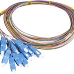 پیگتیل فیبرنوری  SC/UPC SX SM 0.9mm 1.5M 12Colour