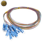 پیگتیل فیبرنوری  SC/UPC SX SM 0.9mm 1.5M 12Colour